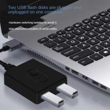 Comutador KVM USB 3.0 1X2/2X1 Comutador Divisor Compartilhador