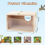 Caja nido para periquitos, casa para pájaros transparente para Ca 6
