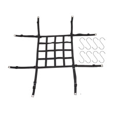 Hanging Mesh Plant Riser with 8 hooks, innerpot support for indoor outdoor