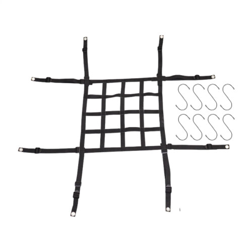 Hanging Mesh Plant Riser with 8 hooks, innerpot support for indoor outdoor