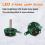 Universal 12V-265V LED Signal Alarm Light Strobe F 10