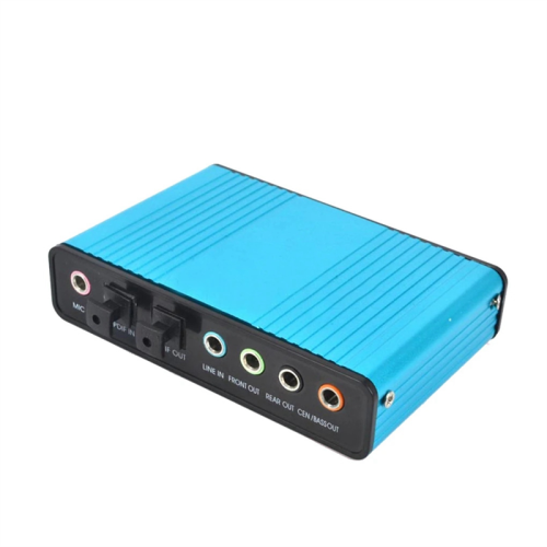 USB 6 canais 5.1 / 7.1 Surround Sound externo Ca 1