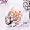 1Pcs HOT-Autumn Tree Wine Glass - Fall Colors Leav 8