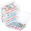 6 Pcs 11In x 8In 2In Plastic Storage Box with Lid 4