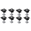 8 Pack Centre Clamp 30mm Black T-Shaped Photovolta 2