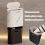 Bathroom Trash Can with Lid Marble Texture Small L 3