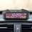 Relógio digital automotivo com visor de temperatura 6