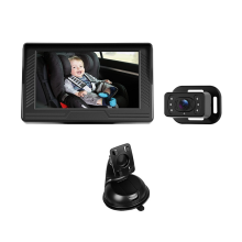 Telecamera per auto per bambini, telecamera per visione notturna HD da 4,3 pollici