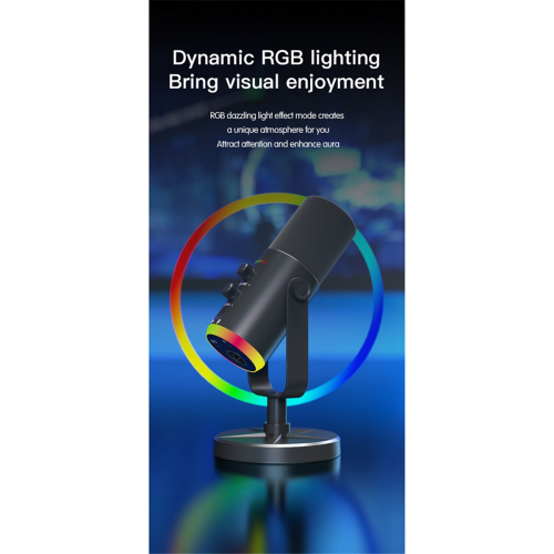USB Dynamische Microfoon RGB Gaming Computer Condensator 2