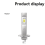 2Pcs Auto H1 Scheinwerferlampen Superhelle Led-Lampe 7