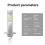 2Pcs Auto H1 Scheinwerferlampen Superhelle Led-Lampe 9