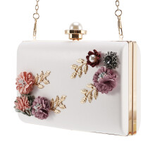 Bolsa de noite de couro feminina da moda para casamento