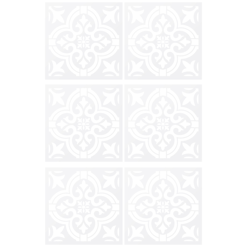 6 Pcs DIY Painting 30X30cm Vintage Flower Pattern 1