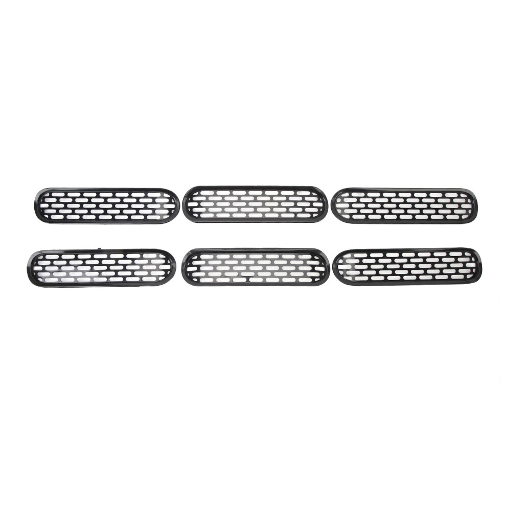 6Pcs Front Grille Inserts Trim Improved 9121376807114