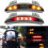 1 red shell motorcycle modified LED tail light, suitable for Harley motorcycle five-line rear brake light / Harley tail light with turn signal 3