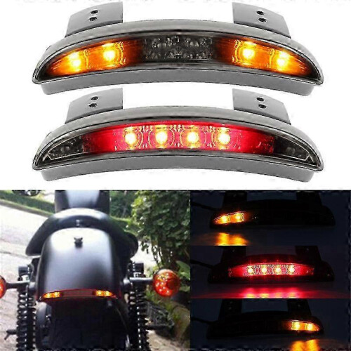 1 red shell motorcycle modified LED tail light, suitable for Harley motorcycle five-line rear brake light / Harley tail light with turn signal 2