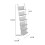 Standing Bookshelf 6 Tier Modern Metal Floor 8
