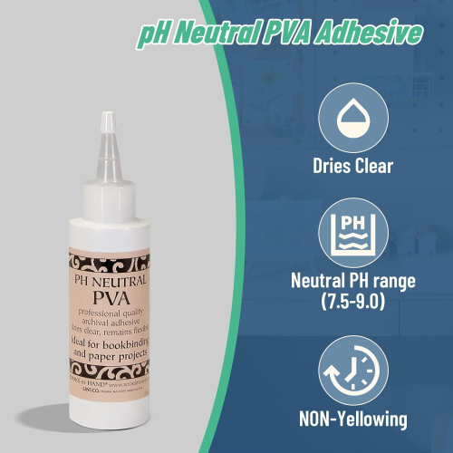 PVA Glue Adhesive Neutral pH 120ml by Books by Hand 1