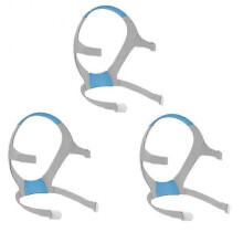 3 Packs Replacement Headgear for AirFit F20 Headgear Straps for F20 Full-Face Mask, Elasticity Soft HeadgearGray SZRH A-J