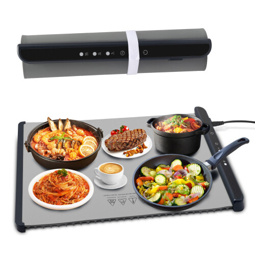 Electric Food Warming Mat, Waterproof Silicone Heating Mat