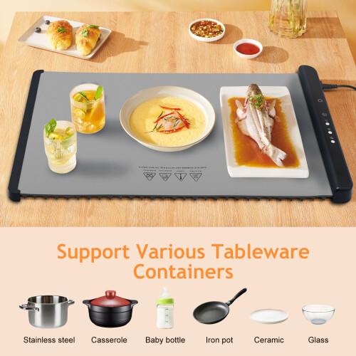 Electric Food Warming Mat, Waterproof Silicone Heating Mat 1