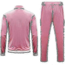 (3XL,Pink)Men\'s Velvet Sweatsuit Set, Casual Jacket Pants Tracksuit Set" fz