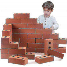 100pcs Life Size Foam Building Bricks 1.6x0.8x0.45cm for Construction Role Play And Pretend Play hwy