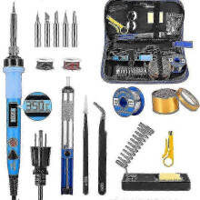 Soldering Iron Set 80w Station Temperature Solder Iron Wire Stand Kit SZRH A-J