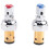 Handle Stem Assembly Fits for Brass Faucets Replace,Blue-Cold and Red-Hot Side Spindle Assembly Valv Edition 0718 5