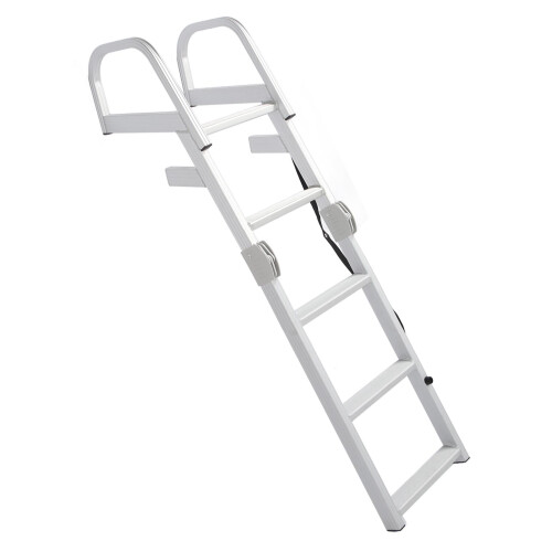 Boat Folding Ladder 5 Step Anti Slip Rustproof 2