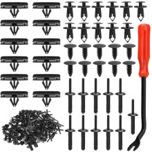 121pcs Plastic Rivets Fastener Fender Bumper Door Hood Clips for Jeep Wrangler SZRH A-J