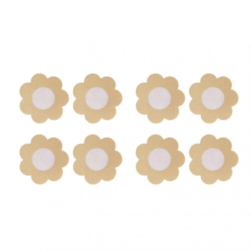 20pcs Disposable Breast Pasties Light Beige Adhesive Bras Breathable Nipple Covers 2