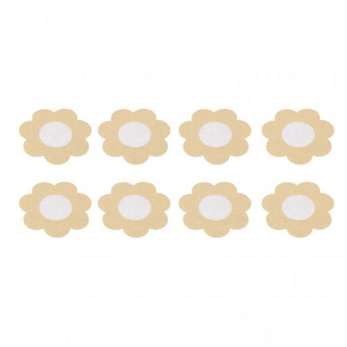 20pcs Disposable Breast Pasties Light Beige Adhesive Bras Breathable Nipple Covers