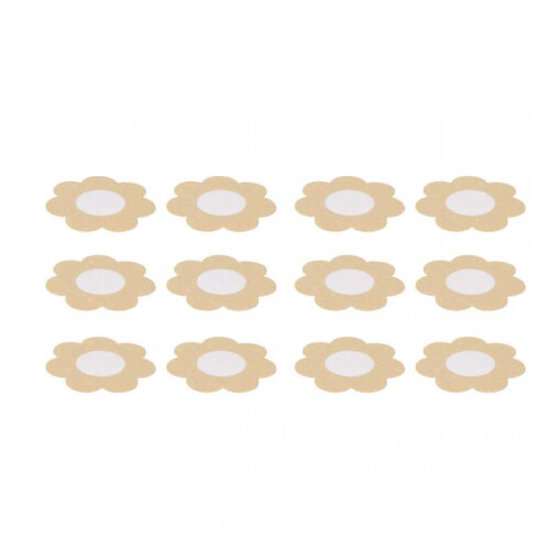 20pcs Disposable Breast Pasties Light Beige Adhesive Bras Breathable Nipple Covers 1