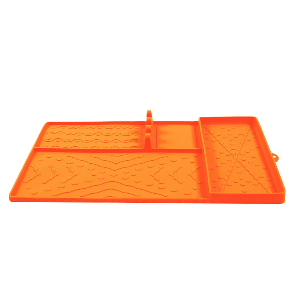 BBQ Matte, spatula, outdoor grill accessories, heatresistant silicone pad, orange-image-OPC-PHZHRMQ-NEW