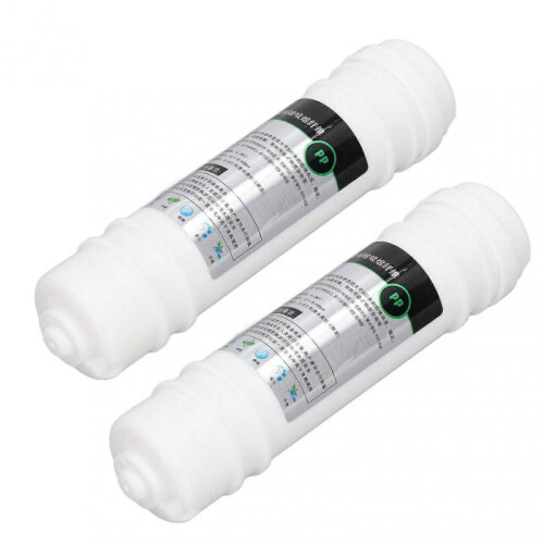 2 Pcs Water Purifier Filter 10in PP Cotton Quick Connection Universal Water Purifier Replacement Filter