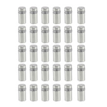 30 Pieces 12 X 22mm Stainless Steel Spacer Glass Holder Sign Mounting fiis SZRH A-J
