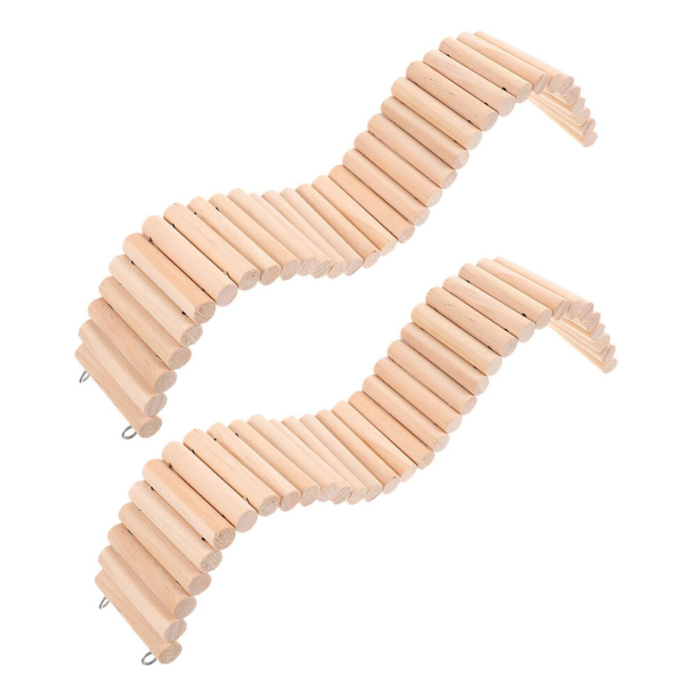 2Pcs Hamster Ladder Bridge Climbing Safe And Sturdy Rat Ladder For Hamsters Chinchillas And Pets For Pet Cage Accessories 6493810784903