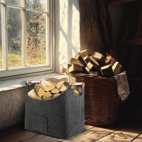 sturdy wood carrying bag 40 X 22 X 27 cm 1