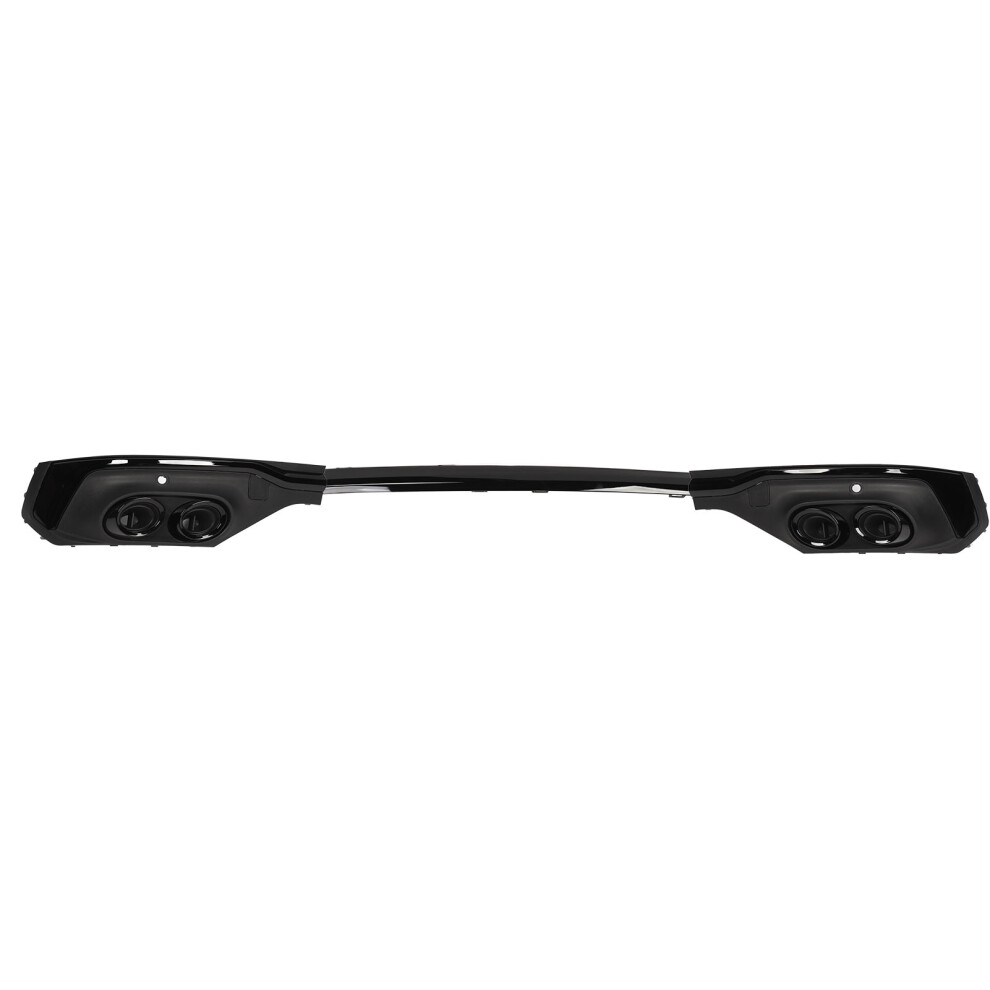 Rear Bumper Exhaust Pipe Diffuser Trim Glossy Black 9121376809019
