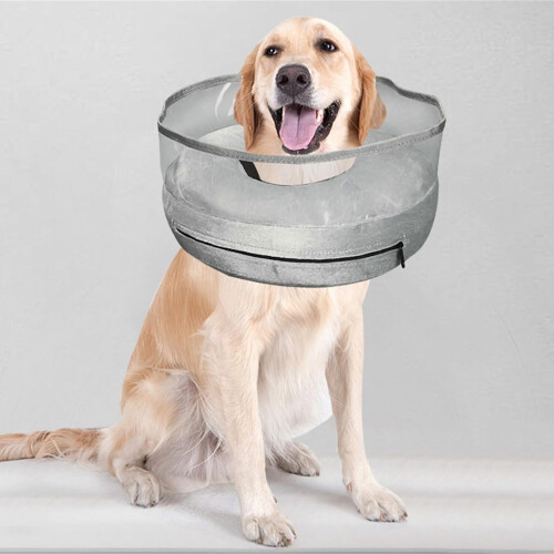 Inflatable Protective Pet Recovery Collar Biting  Tool Soft Inflatable Collar for Puppy Kitten 1