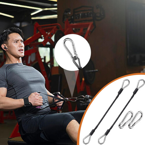 Fitness studio extension cable  2X Fitness Pulley Training Cable 1