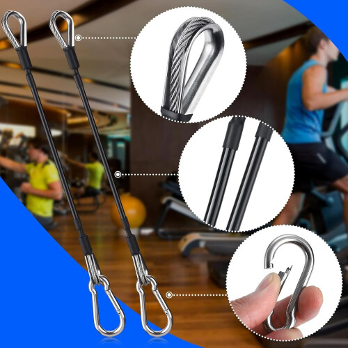 Fitness studio extension cable  2X Fitness Pulley Training Cable 2