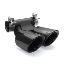(718 Black A) Single Piece Double Car Exhaust Tip Designed for Cayman 718 981 987 Boxster Muffler Tip and Tailpipe Exhaust System Nozzle - Yvan
