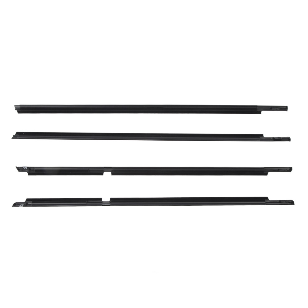 4Pcs Car Weatherstrip Window Seal 68164 35030 Black 9121376809163