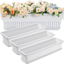 6 Packs 27 Inch Window Flower Box Extra Large Window Sill Herb Garden Long Rectangle Planter