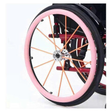 Silicone Wheelchair Push Rim Covers - 24 Inch Rear Wheel Hand Grips for Sports Wheelchairs, Non-Slip Snare Pads