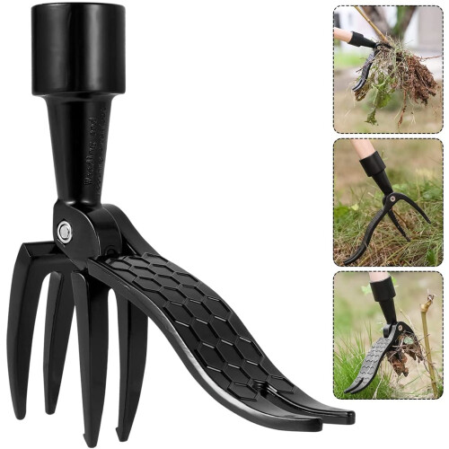 Stand Up Weeder Manual Weed Remover Weed Puller Tool with Foot Plate for Removing Weeds