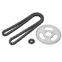 High-Power Gear Chain Set T8F Front and Rear Sprockets for Kart ATVs and Mini Motorcycles Replacement