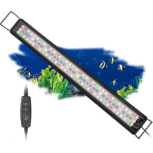 (SPL-100) SPL-80 Aquarium LED Light Full Spectrum with Timer, Dimmable 10 Brightness Levels, Adjustable 6/10/12H Timer for Fish Tank